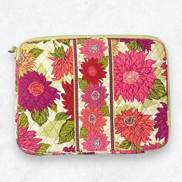 Vera Bradley "Raspberry Fizz" Pattern Laptop Case Bag Pouch 13in X 10in - Picture 2 of 8